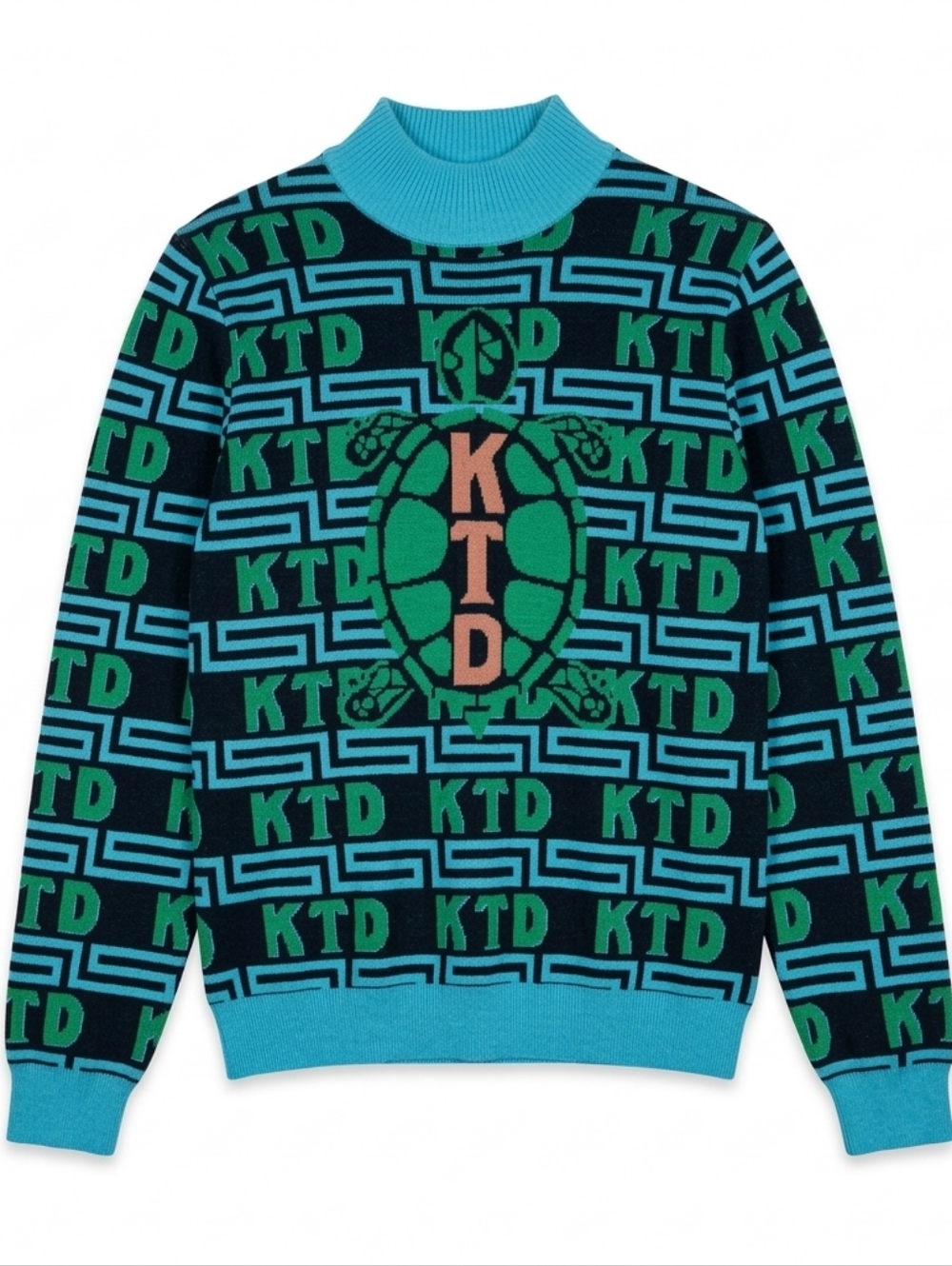 Kentucky Turtle Derby KTD Men's Green and Blue Sweater Size L